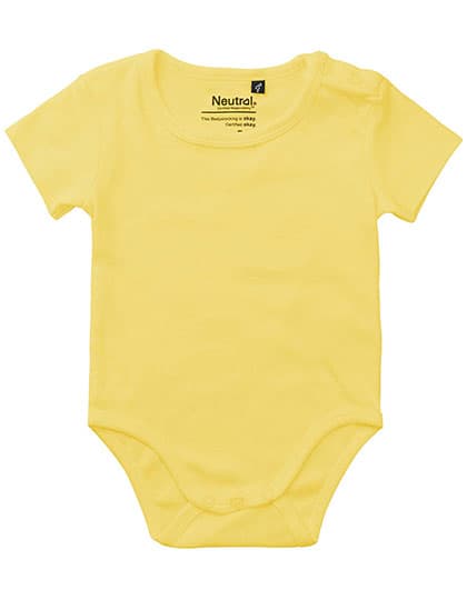 Babies Short Sleeve Bodystocking — Dusty Yellow