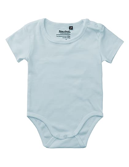 Babies Short Sleeve Bodystocking — Light Blue