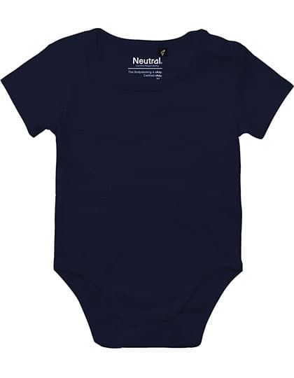 Babies Short Sleeve Bodystocking — Navy