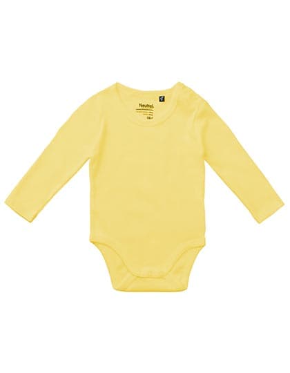 Babies Long Sleeve Bodystocking — Dusty Yellow