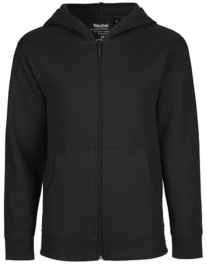 Kids´ Zip Hoodie — Black