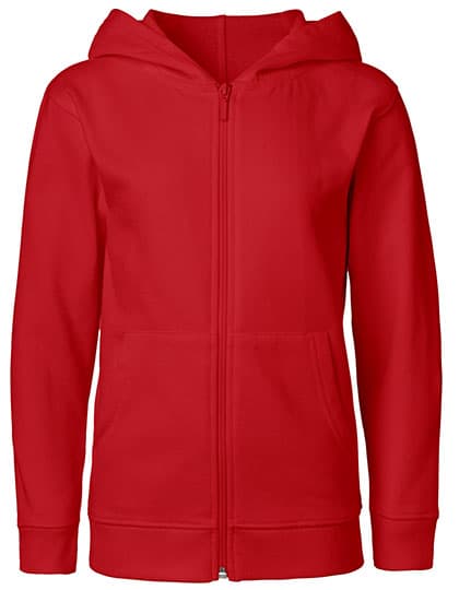 Kids´ Zip Hoodie — Red