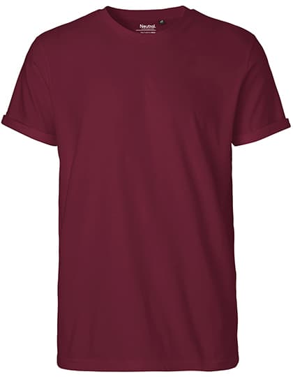 Men´s Roll Up Sleeve T-Shirt — Bordeaux