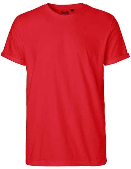 Men´s Roll Up Sleeve T-Shirt — Red