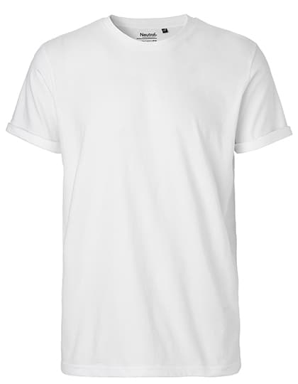 Men´s Roll Up Sleeve T-Shirt — White