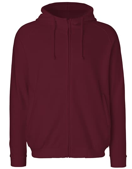Unisex Hoodie With Hidden Zip — Bordeaux