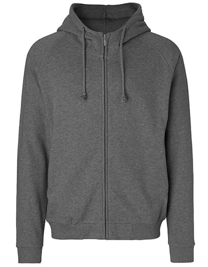 Unisex Hoodie With Hidden Zip — Dark Heather