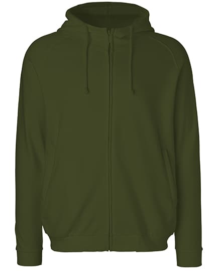 Unisex Hoodie With Hidden Zip — Military
