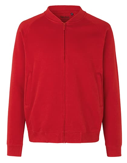 Unisex Jacket With Zip — Red