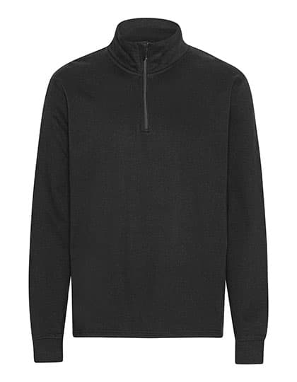 Unisex Quarter Zip Sweatshirt — Black