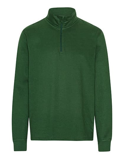 Unisex Quarter Zip Sweatshirt — Bottle Green