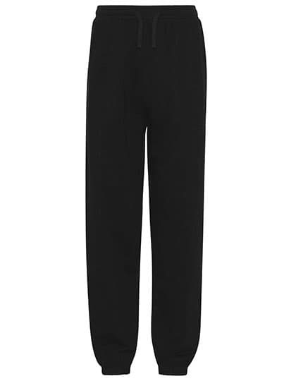 Unisex Sweatpants With Elastic Cuff — Black