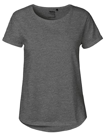 Ladies´ Roll Up Sleeve T-Shirt — Dark Heather
