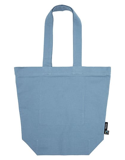 Panama Bag With Zipper — Dusty Indigo