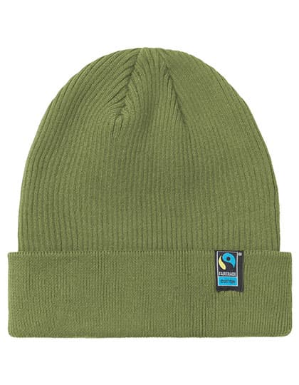 Mixed Knit Beanie — Military
