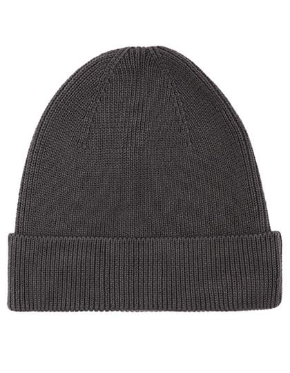 Beanie 1x1 Rib — Charcoal