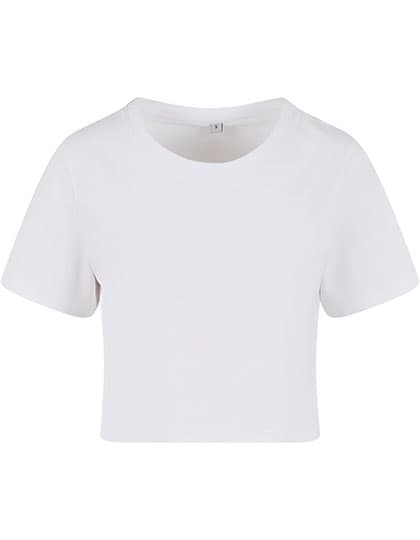Ladies Cropped Tee — White