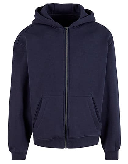 Oversized Zip Hoody — Navy