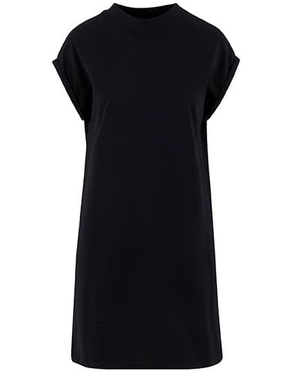 Ladies Extended Shoulder Dress — Black