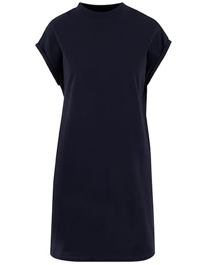 Ladies Extended Shoulder Dress — Navy