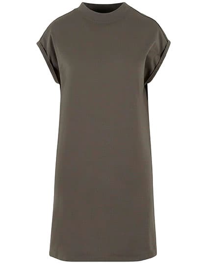 Ladies Extended Shoulder Dress — Olive