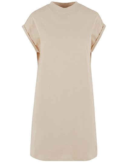 Ladies Extended Shoulder Dress — Sand