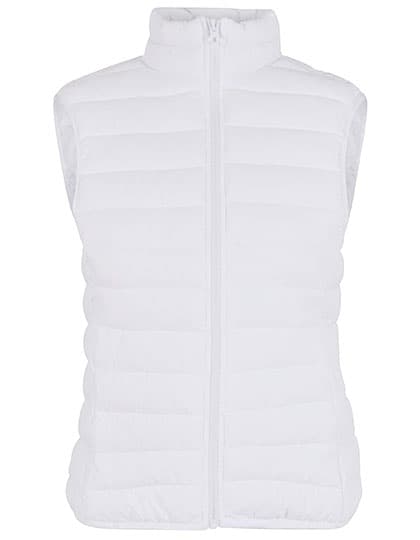 Ladies Light Puffer Vest — White