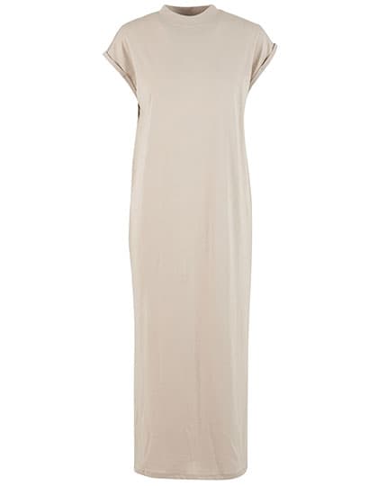 Ladies Long Extended Shoulder Dress — Cloud