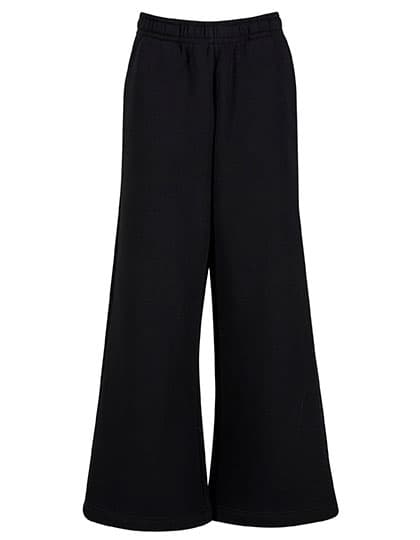 Ladies Wideleg Sweatpants — Black