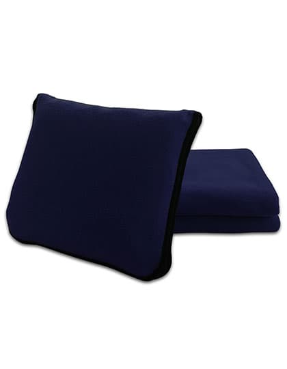 Decken-/Kissen-Set "2 in 1" — Navy Blue