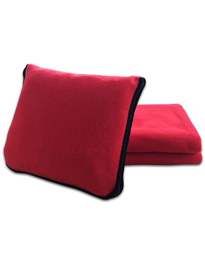 Decken-/Kissen-Set "2 in 1" — Red