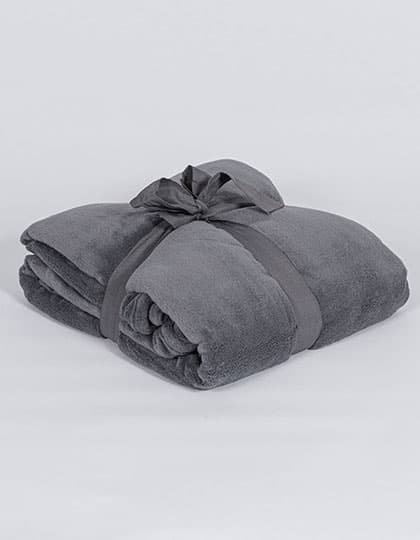 Coral-Fleece-Decke Recycled — Grey