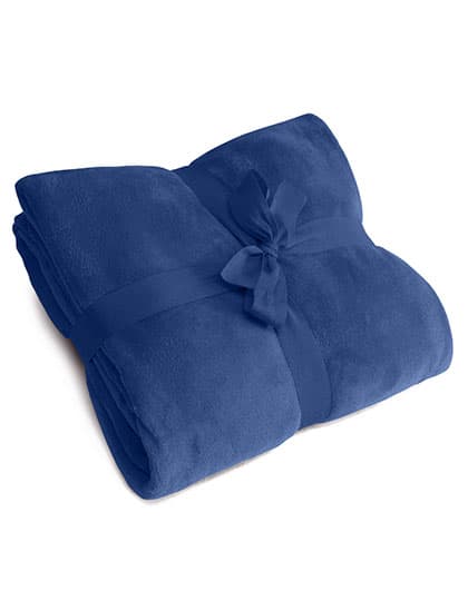 Coral-Fleece-Decke Recycled — Navy Blue