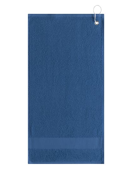 Golfhandtuch mit Aufhänger — Navy