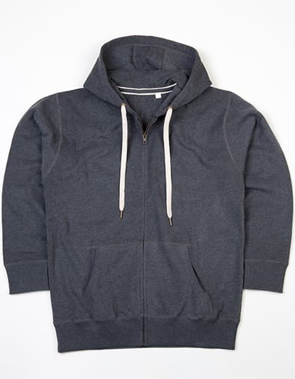 The Superstar Zip Through Hoodie — Charcoal Grey Melange