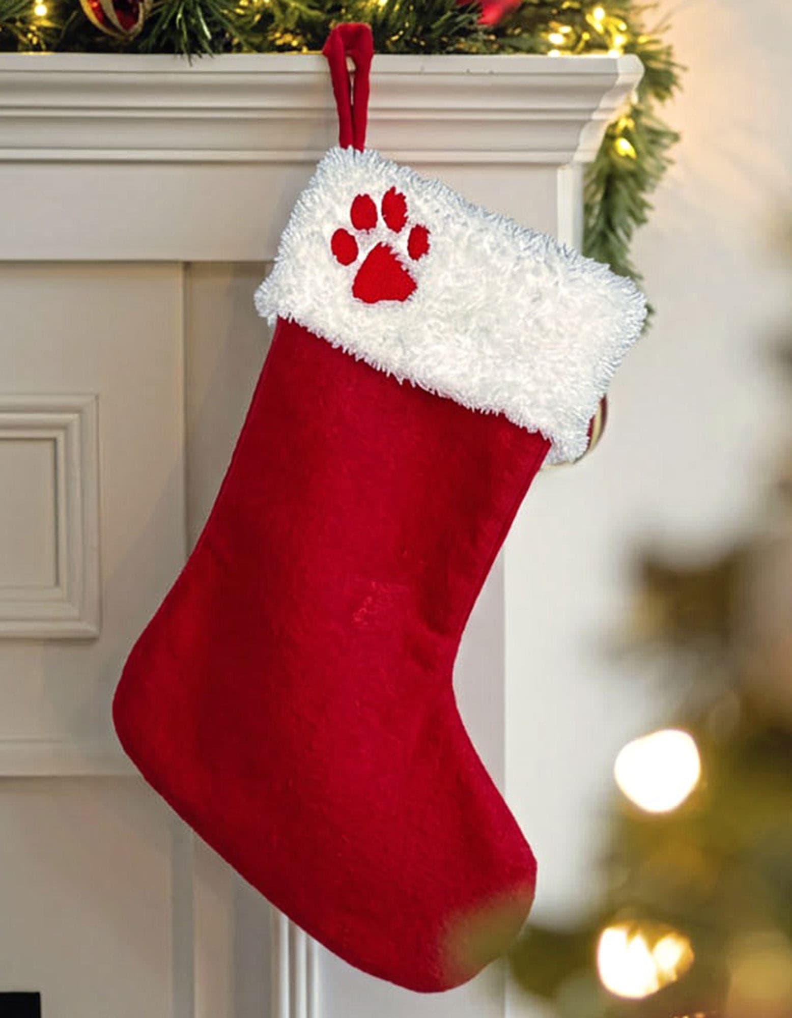 Dog Christmas Stocking - Bootie Shape