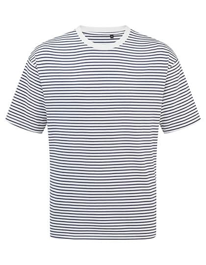 Utility 2.0 Oversized T-Shirt — Navy-White Stripe