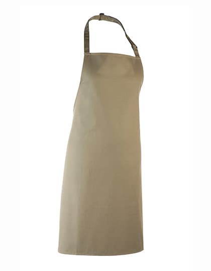 Colours Collection Bib Apron — Olive (ca. Pantone 378C)