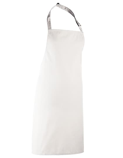 Colours Collection Bib Apron — White