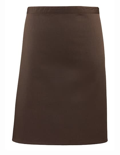 Colours Collection Mid Length Apron — Brown (ca. Pantone 476C)
