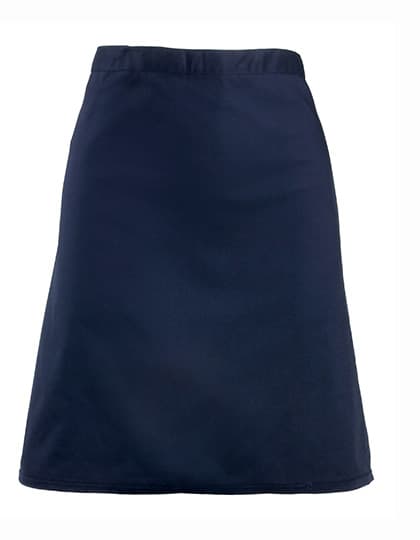 Colours Collection Mid Length Apron — Navy (ca. Pantone 2766C)