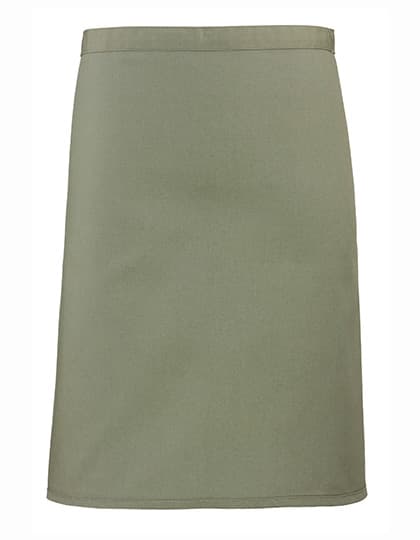Colours Collection Mid Length Apron — Sage (ca. Pantone 5497C)