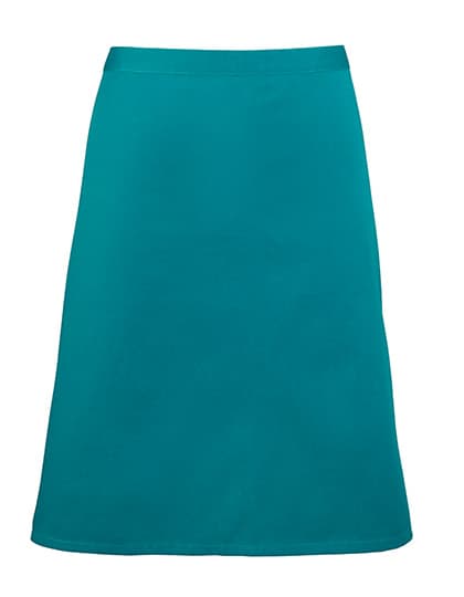 Colours Collection Mid Length Apron — Teal (ca. Pantone 3155C)