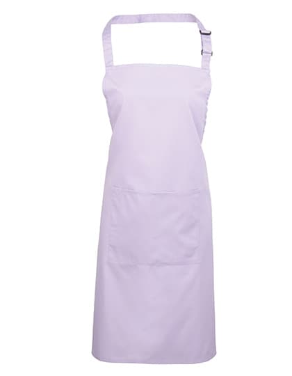 Colours Collection Bib Apron With Pocket — Lilac (ca. Pantone 264C)