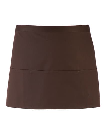 Colours Collection 3-Pocket Apron — Brown (ca. Pantone 476C)