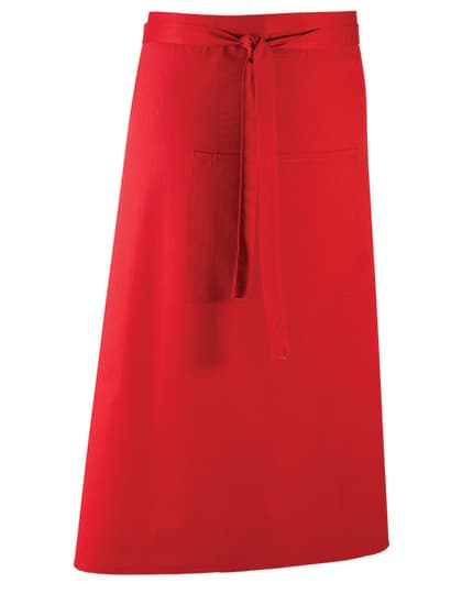 Colours Collection Bar Apron — Red (ca. Pantone 200C)