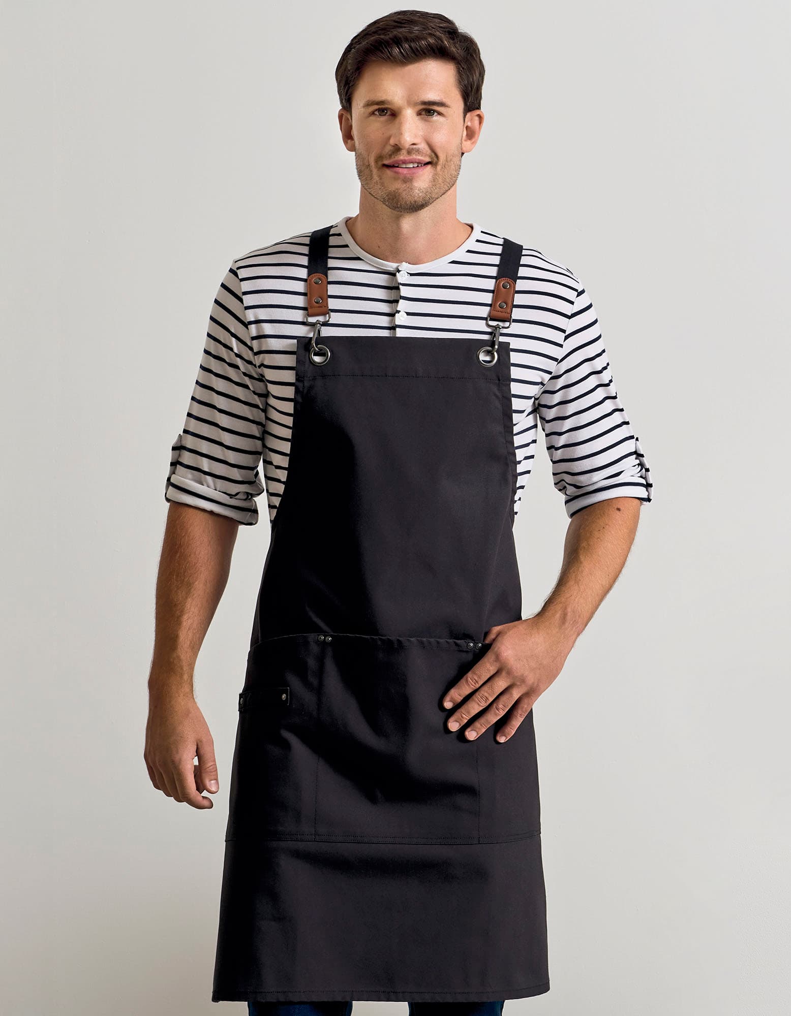 Clip ‘n’ Clasp Cross-Back Bib Apron