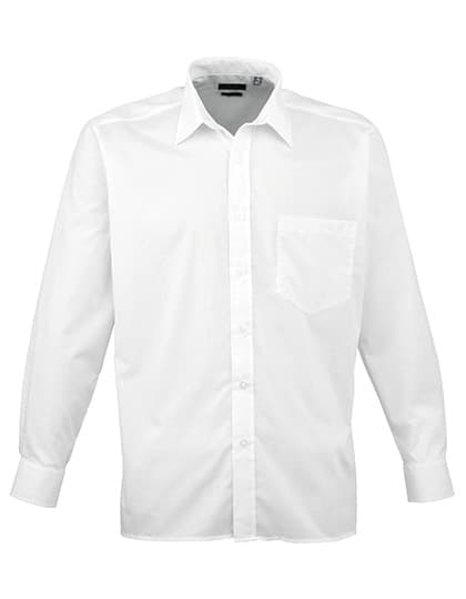 Men´s Poplin Long Sleeve Shirt — White