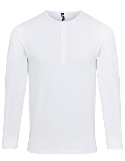 Men´s Long-John Roll Sleeve Tee — White