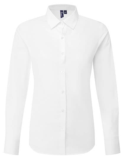 Women’s Long Sleeve ‘Recyclight’ Poplin Shirt — White